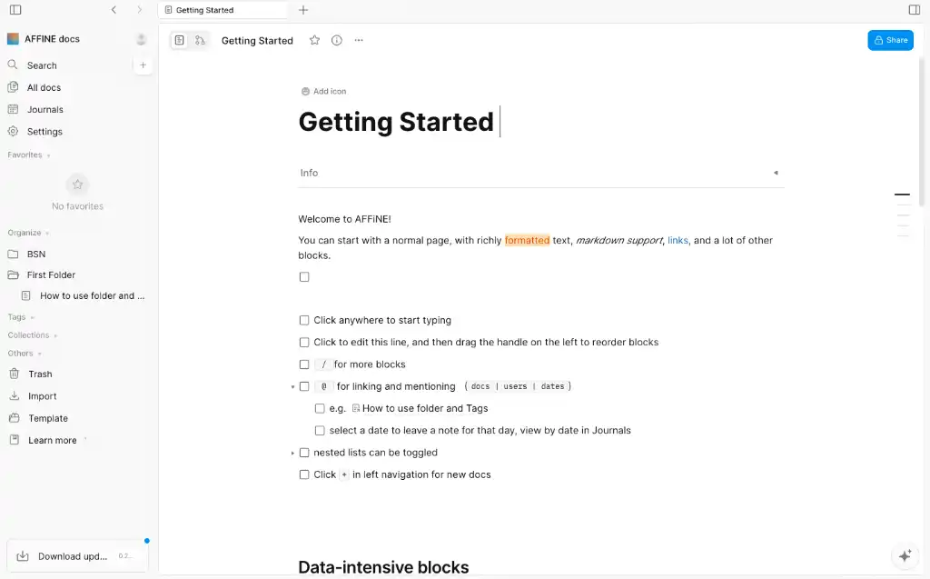 Affine Alpha is soon to be released