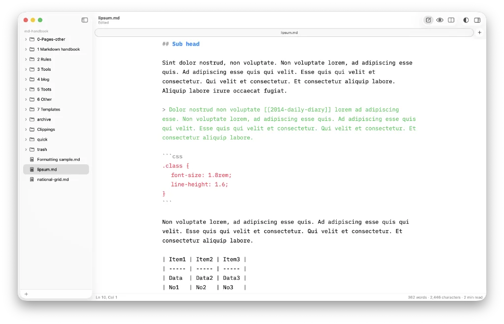 Markdown Mate is a simple, quick editor that gets most things right